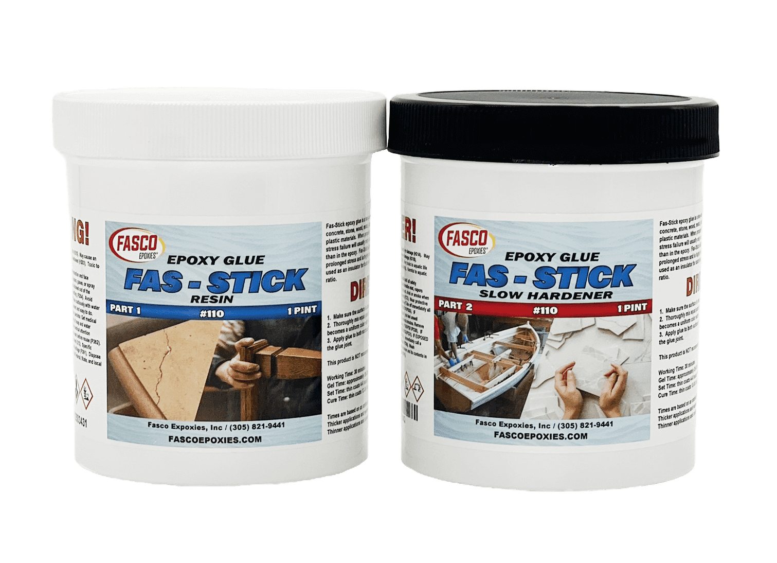 Fasco Epoxies 110 Epoxy Glue Quart Kit (Wood, Aluminum, Fiberglass, Etc.)