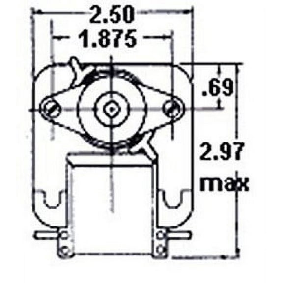 Fasco K612 Motor | Fasco C-Frame Vent Fan Motor .73 amps 3000 RPM 120V (CW rotation)