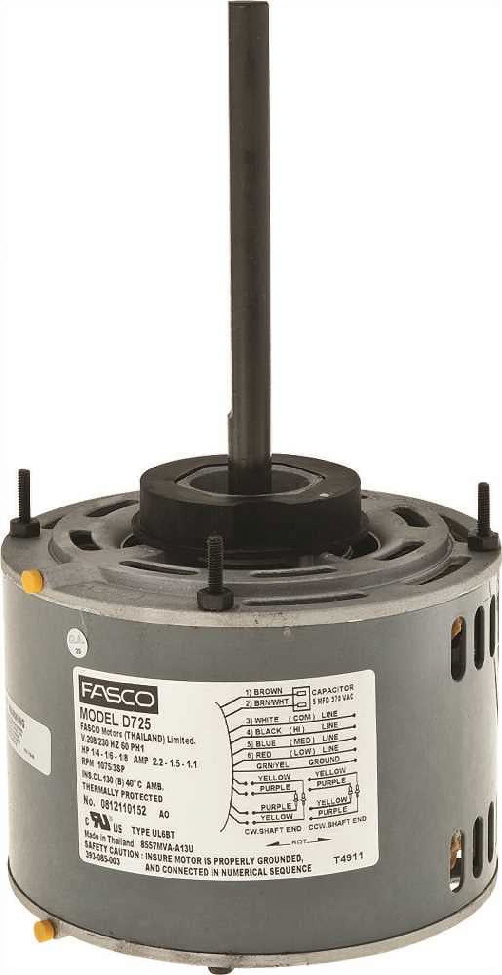 Direct Drive Blower Motor,1/4 HP D725