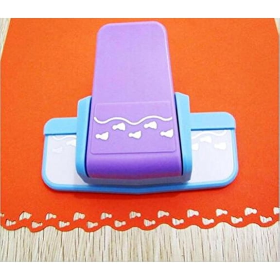 Fascola 1 pcs New Fancy Border Punch S Flower Design Embossing Punch Scrapbooking Handmade Edge Device DIY Paper Cutter Handmade Craft Gift (Style 10)