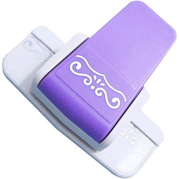 Fascola 1 pcs New Fancy Border Punch S Flower Design Embossing Punch Scrapbooking Handmade Edge Device DIY Paper Cutter Handmade Craft Gift (Style 4)
