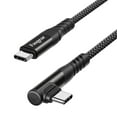 thumbnail image 1 of Fasgear 240W USB C to USB C Cable 1 Pack 10ft/3m PD 3.1 USB 2.0 Type C 5A Fast Charging Charger Cable Right Angle Nylon Braided Compatible with Surface Book 2,Google Pixel 6 Pro, Mac-Book Pro Charger, 1 of 7
