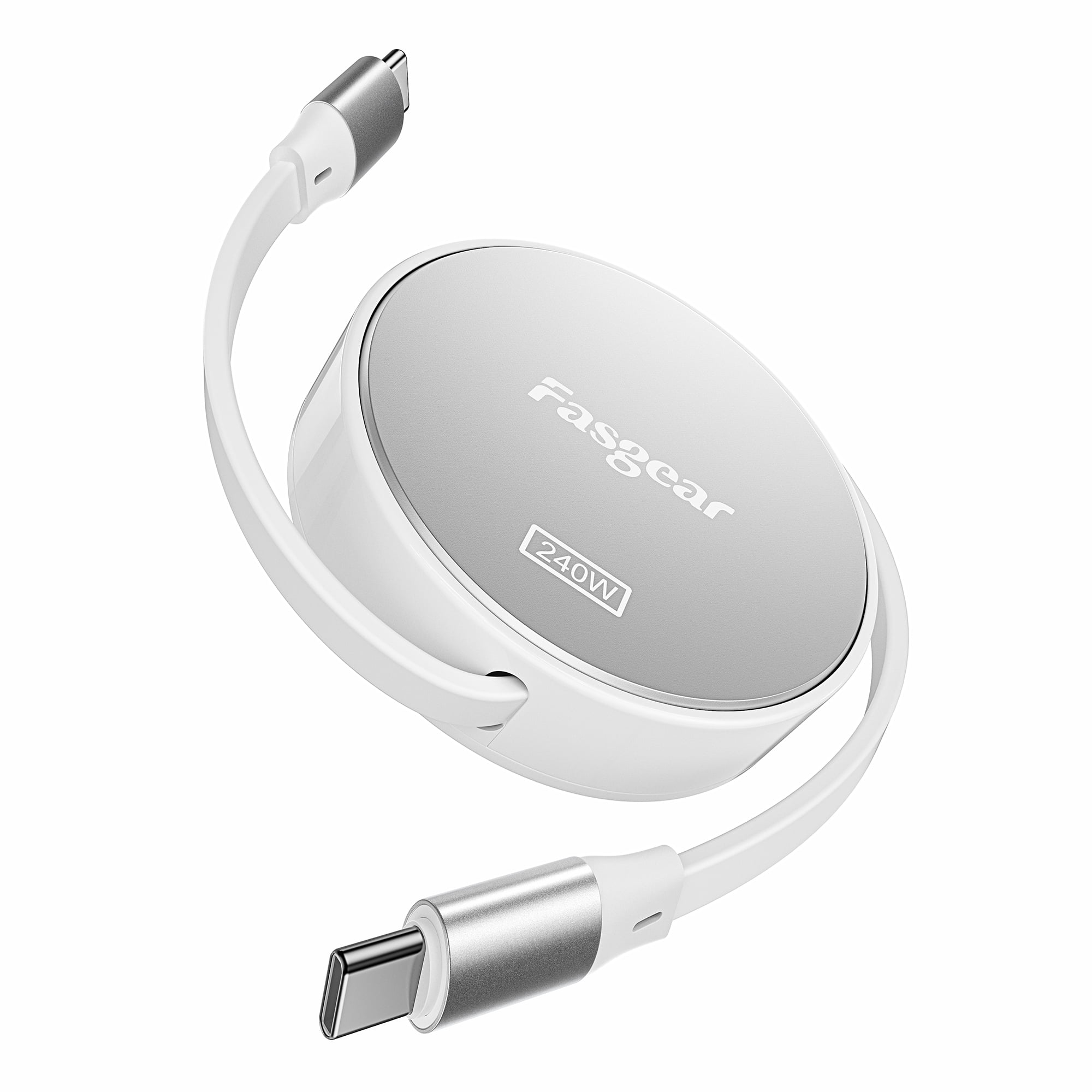 Fasgear 240W USB C To USB C Cable 3 3ft Retractable 5A Fast Charging fasgear-240w-usb-c-to-usb-c-cable-3-3ft-retractable-5a-fast-charging