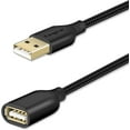 thumbnail image 1 of Fasgear USB 2.0 Extension Cable 6ft a Male to a Female USB Extension Lead for Charging and Syncing - USB Extender for Printers |Cameras|Mouse|Keyboards & Other Computer Accessories(1.8m,Black), 1 of 5