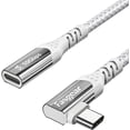 thumbnail image 1 of Fasgear USB C 3.1Extension Cable Fast Charge,3ft Type C Male to Female Extended Cord Charging & Data Sync Adapter Compatible for PSVR2 M1 Macbook Pro/Air(Thunderbolt 3)iPad Pro 2020 DJI Mavic(1m,Grey), 1 of 9