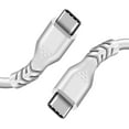 thumbnail image 1 of Fasgear USB C to USB C Cable 1m/3ft 60W Fast Charging Type-C to Type-C 2.0 Cable High-Speed Data Sync Cable for Galaxy S10 S9 Note 8/9,Pixel 2 XL,LG G6 V30,Mac-Book Pro 2018,Chromebook,Matebook(White), 1 of 6