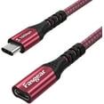 thumbnail image 1 of Fasgear USB C Extension Cable 10Gbps [6ft] USB 3.1 Gen 2 Type C Male to Female Cord Support 4K Video Audio Output Compatible for PS VR2Thunderbolt 3 Port,MacBook Pro,Dell XPS,Switch (1.8m,Red), 1 of 7