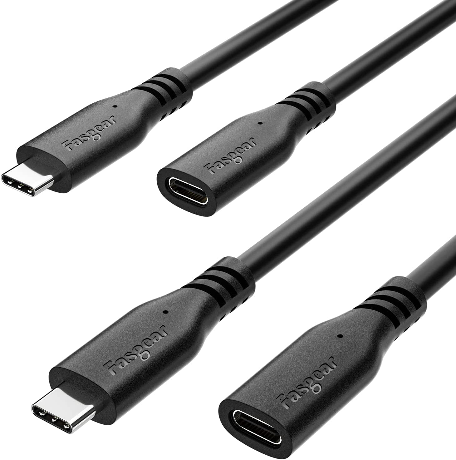 Fasgear USB C Extension Cables 4 9ft 2 Pack USB C 3 2 Type C Male To Fasgear USB C Extension Cables 4 9ft 2 Pack USB C 3 2 Type C Male To