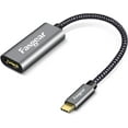 thumbnail image 1 of Fasgear USB C to HDMI Adapter (4K@60Hz),USB Type-C to HDMI Adapter [Thunderbolt 3] Compatible with MacBook Pro 2021/ Pro 2020/ Air 2019, iPad Pro 2021, Galaxy S10/ S9, Surface Book 2 and More (Gray), 1 of 7