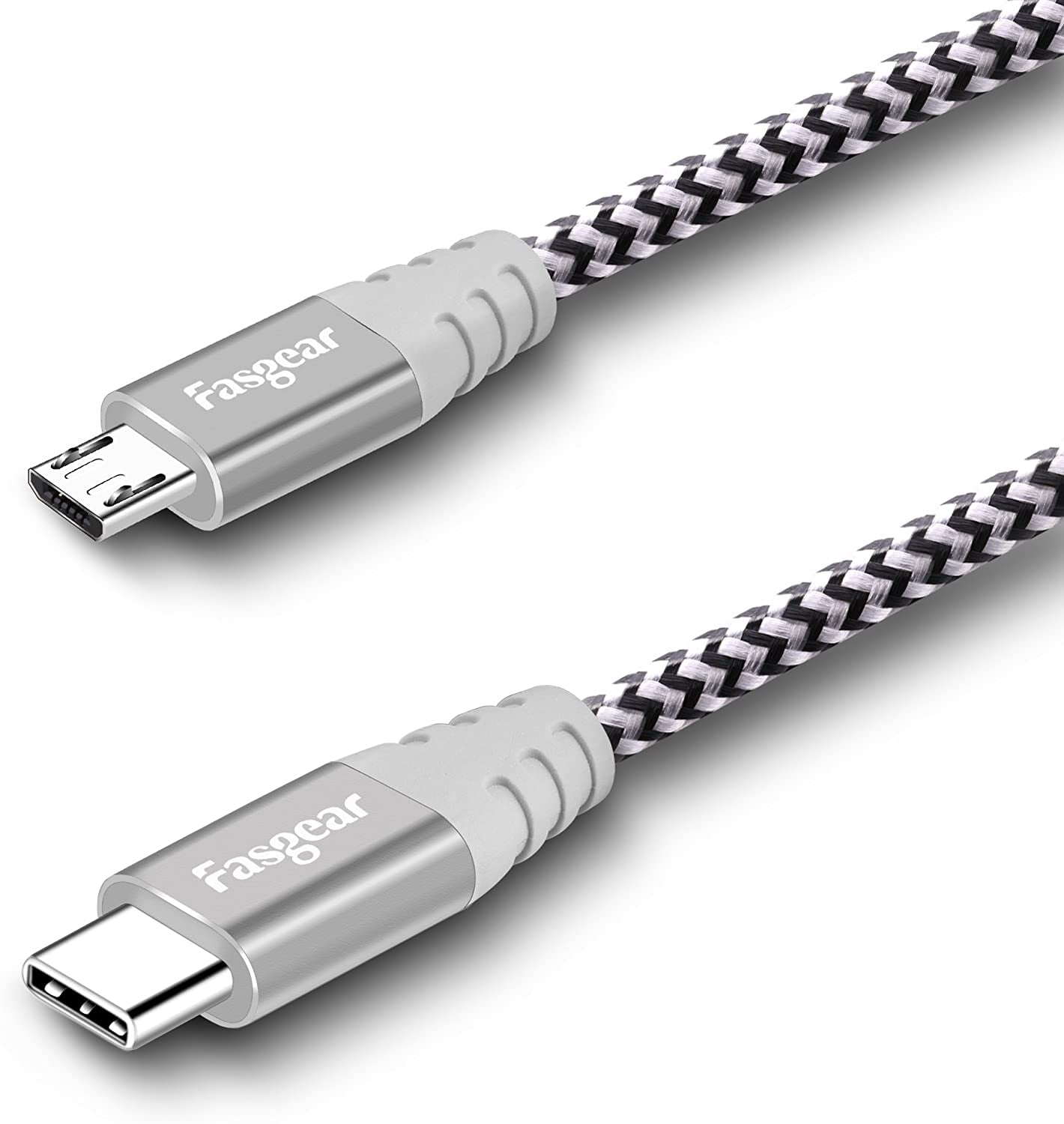 Fasgear USB C to Micro USB Cable 3ft/1m - 1 Pack USB 2.0 Type C to Micro  USB Cord Support Data Sync & Charging Compatible with MacBook Pro/Air|Power