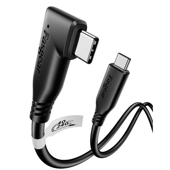 Fasgear USB4 Cable 40Gbps USB C to USB C 3.3ft - Type C Cable 240W Fast Charging, HD Display Cables Support 8K@60Hz/4K@60Hz - 1M TPE Dual C Cable for All Type C Devices and Thunderbolt 4/3