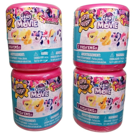 Fash'Ems Series 7 My Little Pony The Movie Mystery Capsule Pack [LOT OF 4]