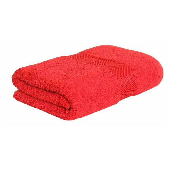 Fash Home International Bath Towel 500 Gsm | Ultra Soft, Highly Absorbent, Quick Dry, Plush & Durable Cotton Bath Towel (Maroon Red)