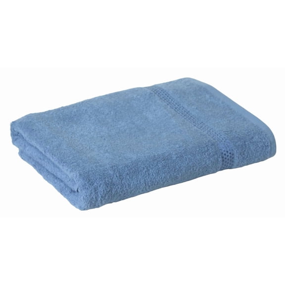 Fash Home International Quick Dry Star Border Bath Towel 500 Gsm | Soft & Absorbent Solid Bath Towel Lightweight & Skin-Friendly Towel For Everyday Use (1 Pcs) - Deep Blue