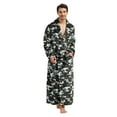 thumbnail image 1 of FashGudim Mens Robes Big and Tall Full Length Shawl Collar Long Plush Robe (Camouflage,L/XL), 1 of 6