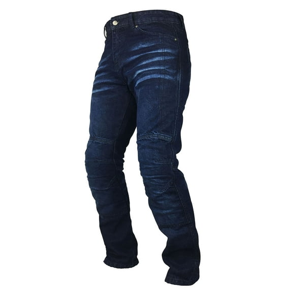 Fashio Mens Stylish Biker Protective Lined Motorcycle Jeans Denim Pants K-03