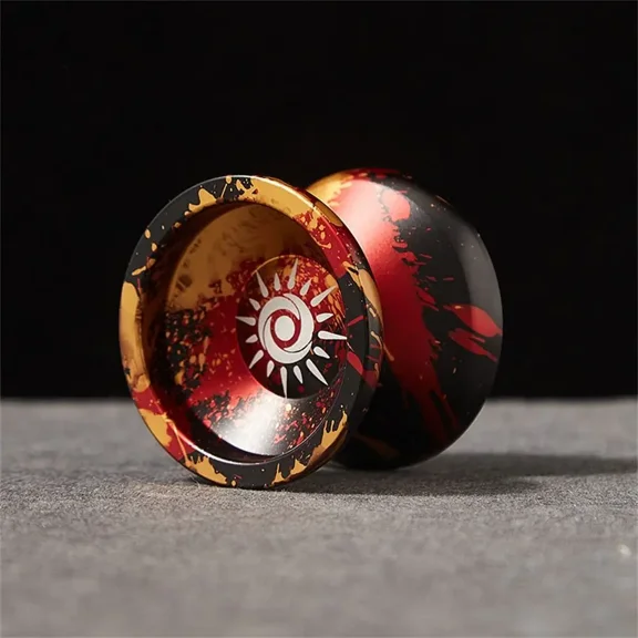 Fashion 10 Ball Bearing Metal Yoyo Alloy Aluminum Unresponsive Yo Yo High Speed Spinning String Yoyo Ball Gift