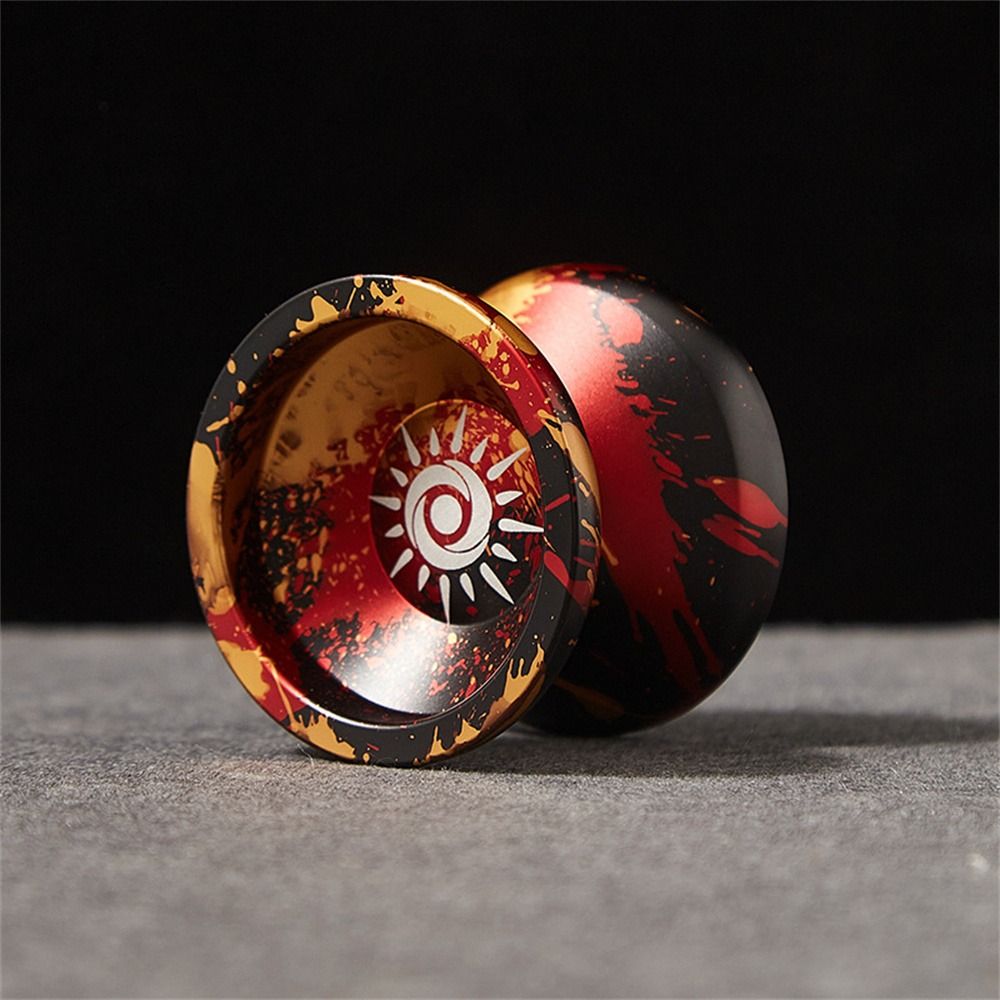 Fashion 10 Ball Bearing Metal Yoyo High Speed Unresponsive Yo Yo Toys Spinning String Alloy Aluminum Yoyo Ball Gift