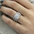 thumbnail image 1 of Fashion 14 K Rose Gold Plated Square Diamond Princess Ring, 1 of 1