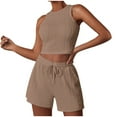 thumbnail image 1 of Fashion 2 Piece Sets for Women Summer Plus Size Two-piece Color Short-sleeved Casual Suit, 1 of 3