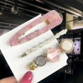 thumbnail image 1 of Fashion 3/4pcs Set Pearl Hair Clip For Women Korean Hairpin Geometric Crystal Hair Barrettes Girl Hair Accessories Hairgrip, 1 of 6