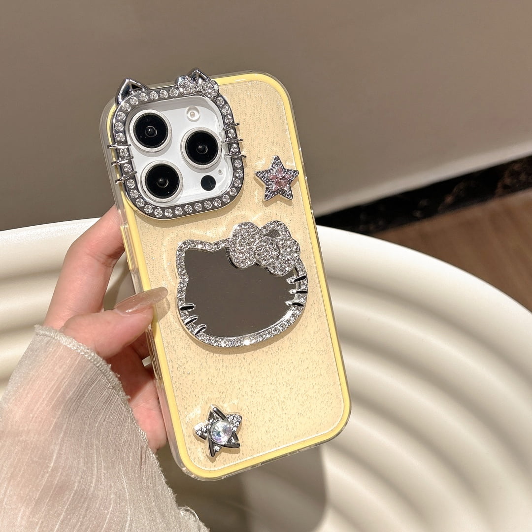 Fashion 3D Cute Hello Kitty Phone Case For iPhone 16 15 14 13 12 11 Pro