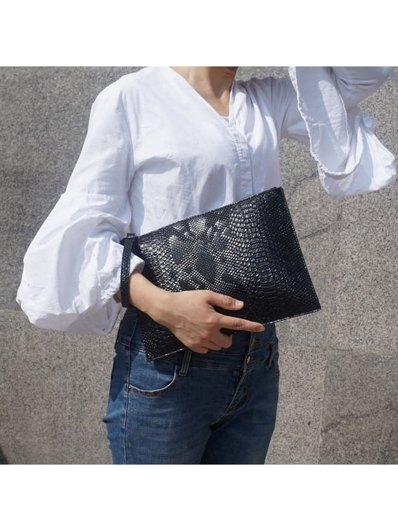 Fashion 3D Python pattern Women Clutch Bag Brand Design Party Envelope Clutches for ladies wallet Free Card bag handbag