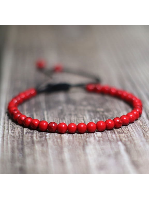 Fashion 4mm Natural Stone Bracelet Men Women Handmade Braided Adjustable Braclet Small Tiger Eyes Howlite Agates Beads Braslet