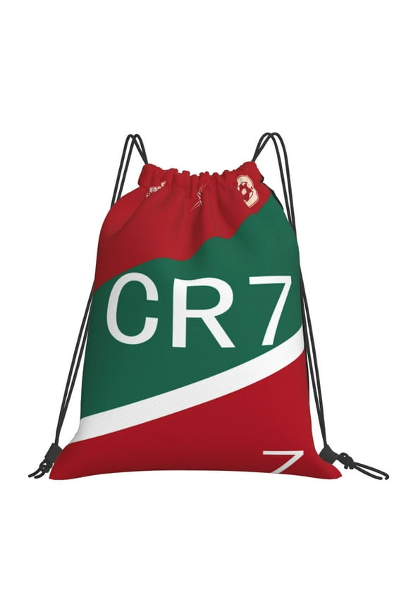 Fashion 7 Sports Fitness Drawstring Bag, American Football Casual Shoulder Bag Travel Shopping, Men And Women Yoga Canvas Casual Storage Backpack