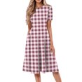 thumbnail image 1 of Fashion A-Line Dress for Women CIENVNSTG Flowy Summer Dress Perfect for Casual Outings or Parties, 1 of 6