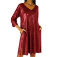thumbnail image 1 of Fashion A-Line Dress for Women CIENVNSTG Flowy Summer Dress Perfect for Casual Outings or Parties, 1 of 4