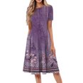 thumbnail image 1 of Fashion A-Line Dress for Women CIENVNSTG Flowy Summer Dress Perfect for Casual Outings or Parties, 1 of 6