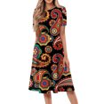 thumbnail image 1 of Fashion A-Line Dress for Women CIENVNSTG Flowy Summer Dress Perfect for Casual Outings or Parties, 1 of 6