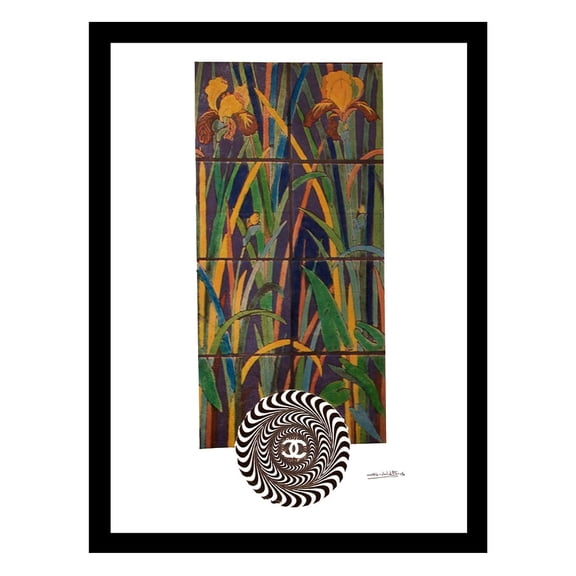 Fashion Abstract Lily- Framed Print