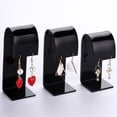 thumbnail image 1 of Fashion Acrylic Earring Display Earrings Organizer Jewelry Display Case Ear Hook Jeweler Holder Black medium size, 1 of 2