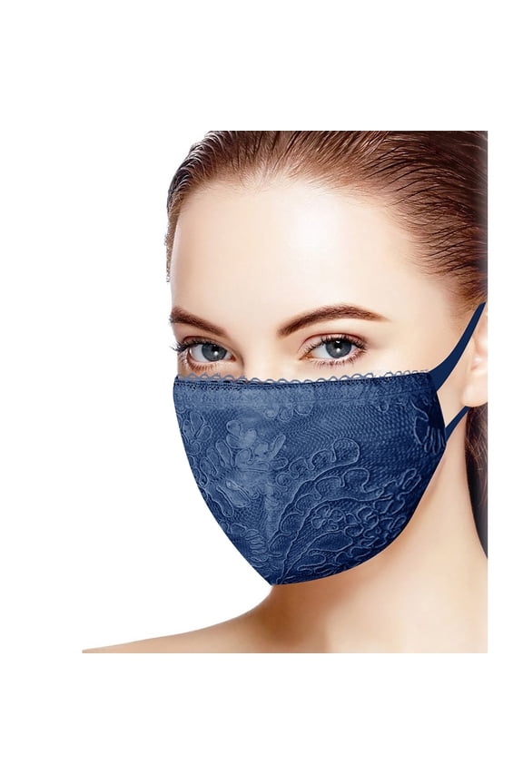 Fashion Adult Exquisite Lace Flowers Washable Reusable Mask Face Mask Home Decor Room Decor