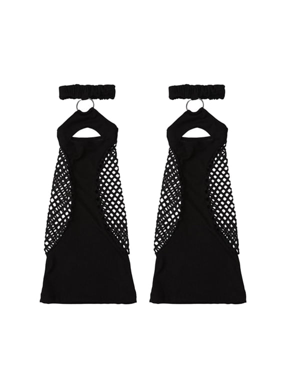 Fashion Aesthetic Hollow Fishnets Leg Warmer Flared Socks Punk Garters Stockings Suspenders Leg Sleeve Foot Cover
