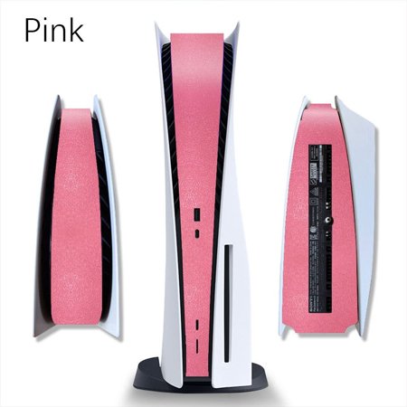 Fashion Aesthetic Skin for PS5 Protective Cover Strip Sticker Protective Film Game Console Decor Frosting Sticker PINK