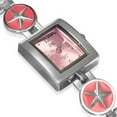 thumbnail image 1 of Fashion Alloy Silver-Tone Pink Square Dial Womens Bracelet Watch, 1 of 3