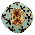 thumbnail image 1 of Fashion Alloy Yellow Gold-Tone Turquoise-Tone Brown CZ Large Statement Cocktail Ring, 1 of 2