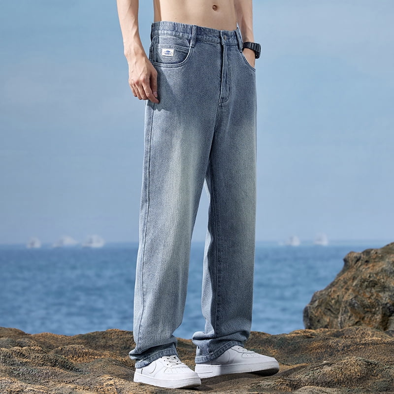 Ameri / WIDE STRAIGHT DENIM PANTS