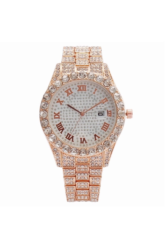 Fashion Analog Clock Quartz Watch for Women's Stainless Steel Strap Ladied Wrist Watch