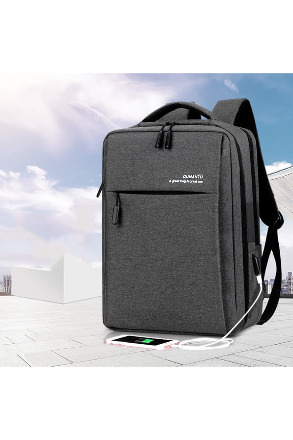 Fashion And Personality Backpack For Men,Cotton hemp grey