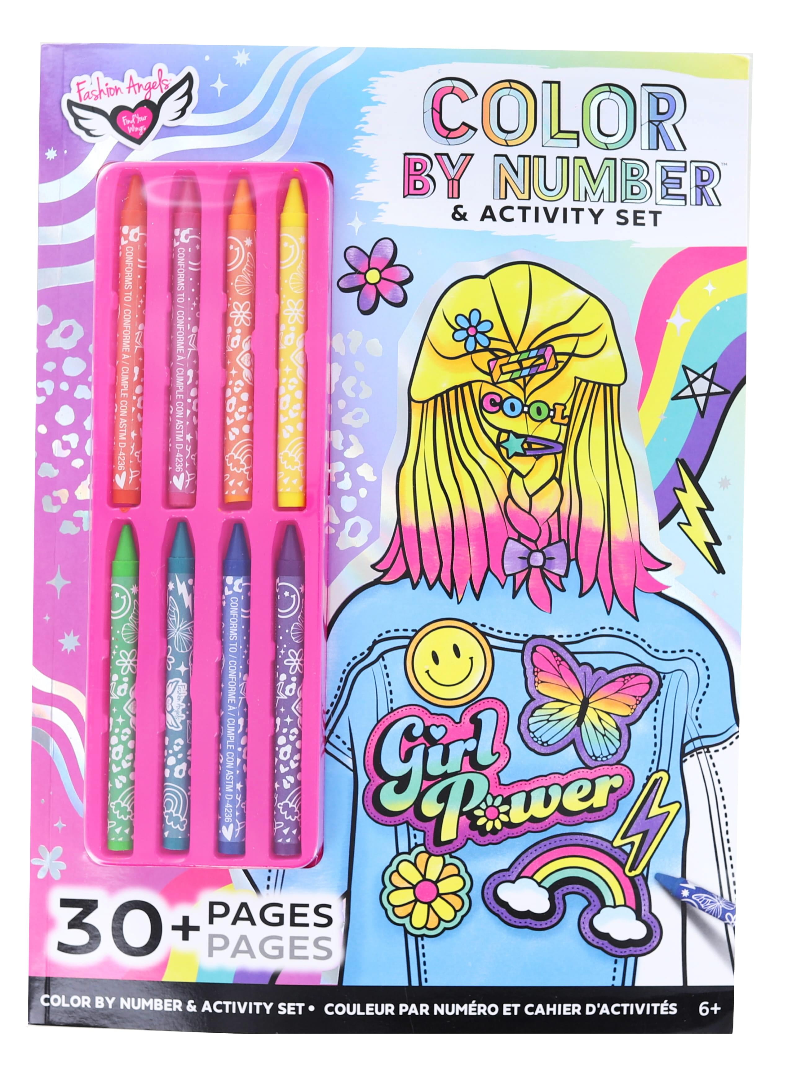  Fashion Angels See The Good Coloring Puzzle - (12719) DIY Color  by Number Puzzle, 300 Pieces, Includes 8 Markers, Great Gift for Kids Ages  8 and Up, Multi : Toys & Games