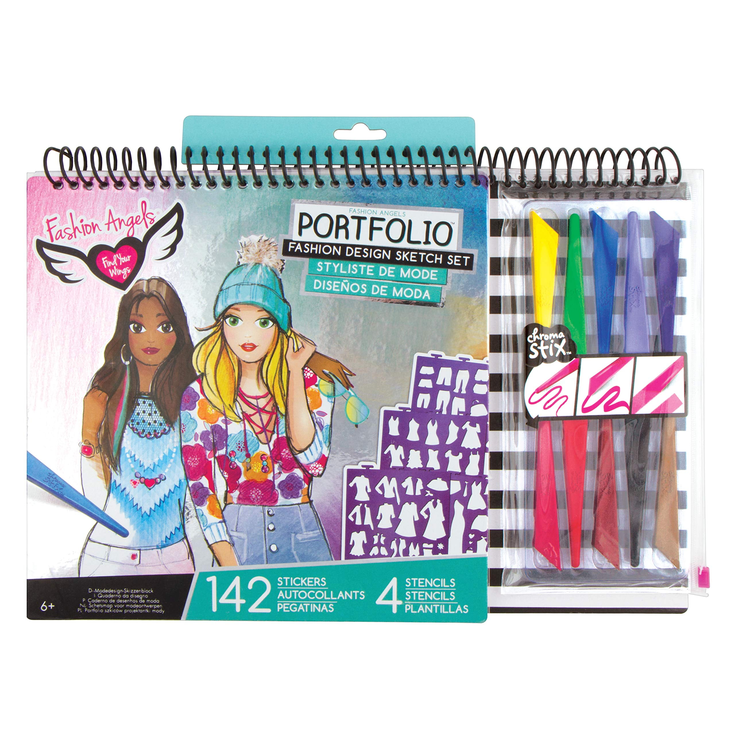 Portfolio fashion design sketch set cheap