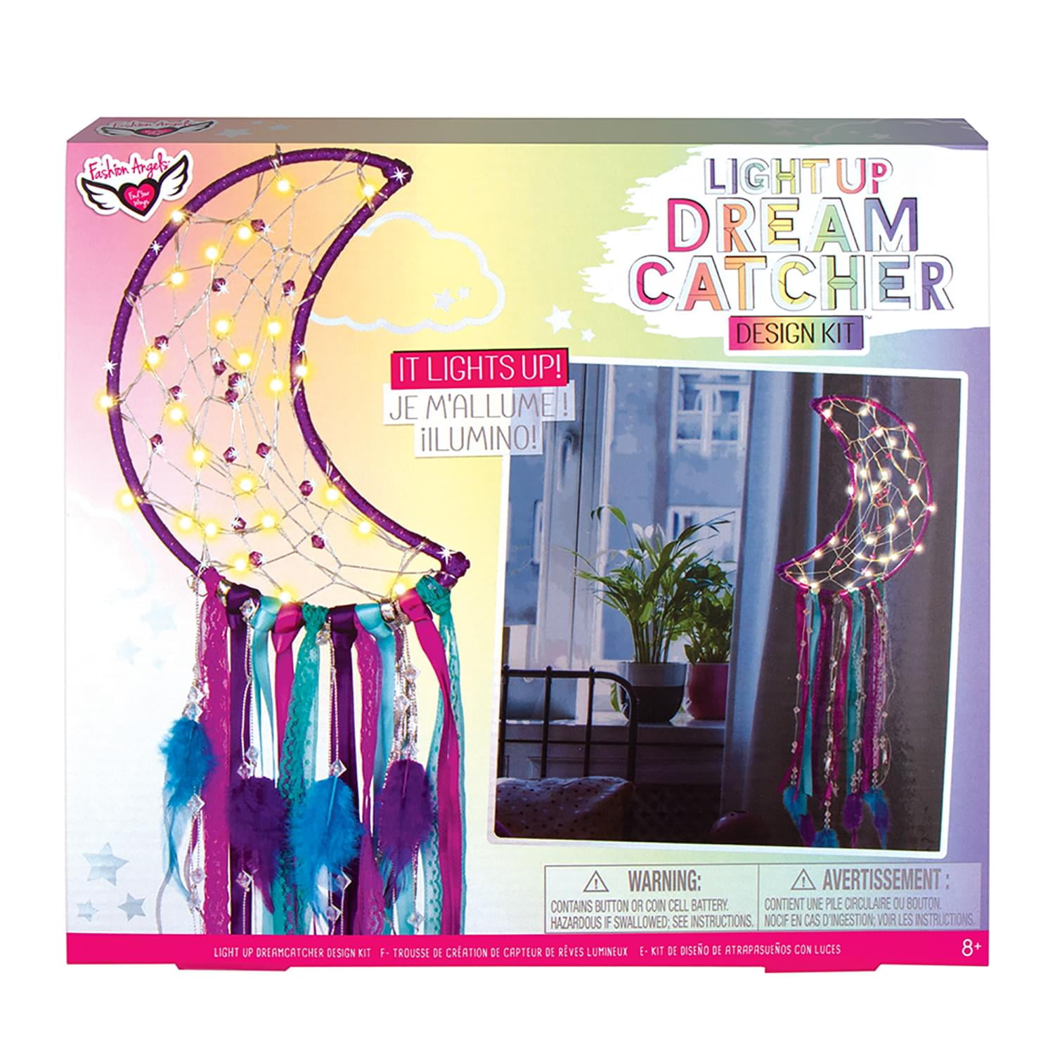 String Candy Kit Fashion Angels Light-Up Dreamcatcher Design Kit - Moon Design, Comes ...