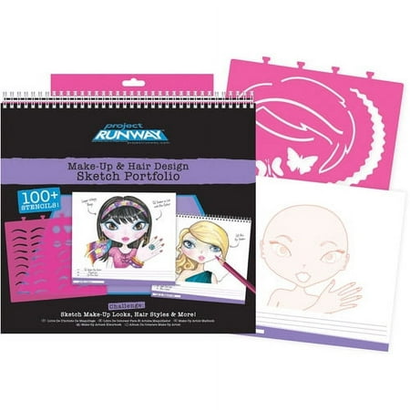Fashion Angels Project Runway Make-Up Design Sketch Portfolio