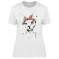 thumbnail image 1 of Fashion Animal 80S Cat T-Shirt Women -Image by Shutterstock, Female 3X-Large, 1 of 2