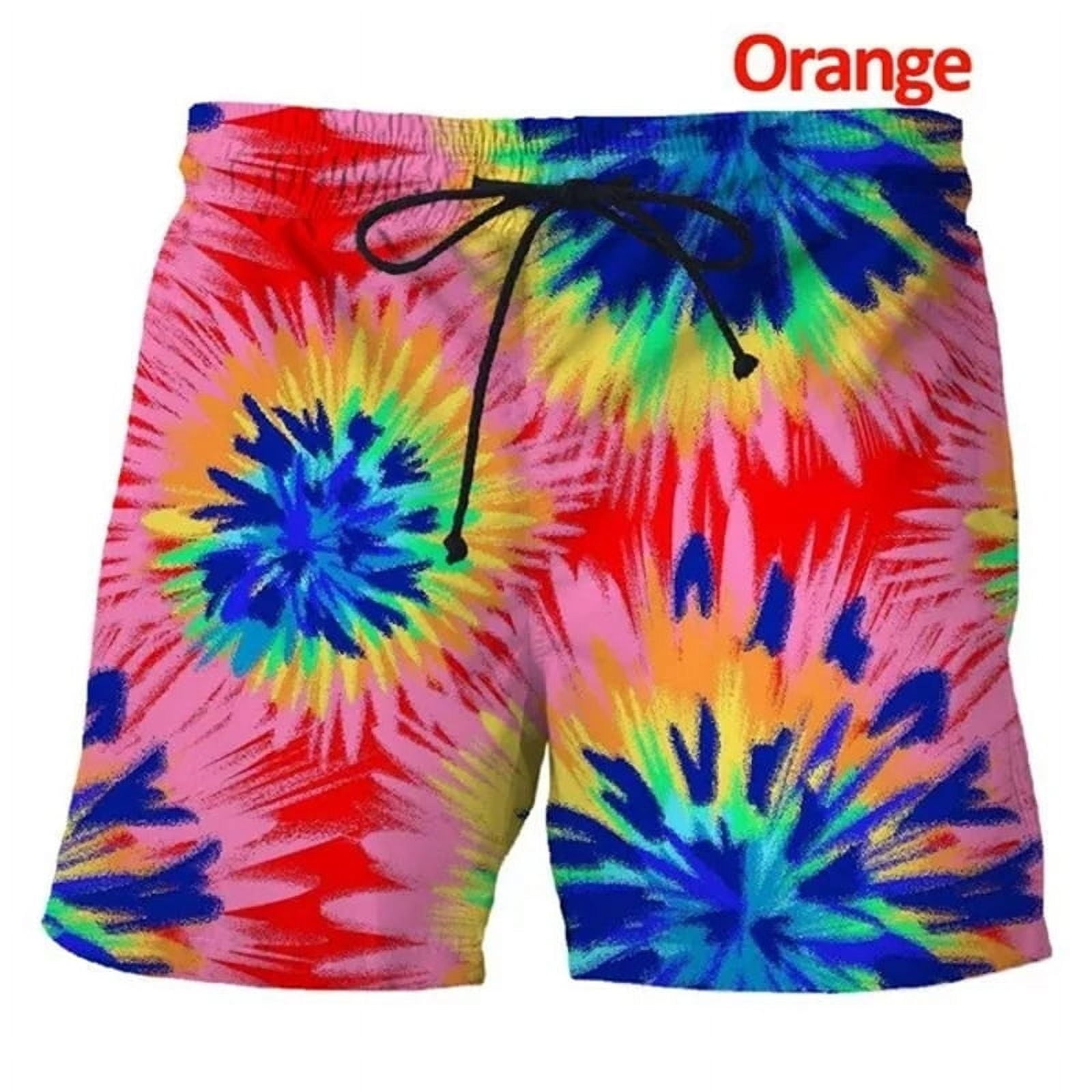 Men's Drawstring Graffiti Art Graphic Shorts