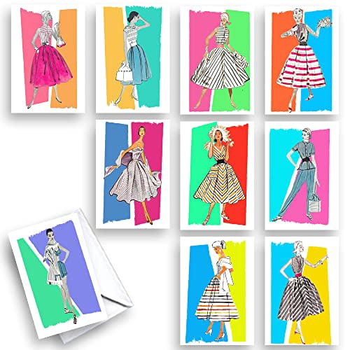 Fashion Assorted Blank Note Cards 10 20 Pack Assortments with